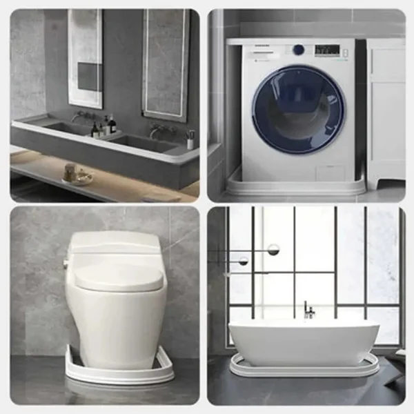 Vattenpropp Vattenhållarremsa - 200cm - Dusch - Badrum White