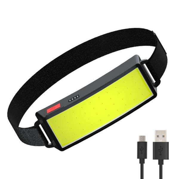 COB LED Hodelykt, Kraftig USB-oppladbar Hodelykt, Vanntett