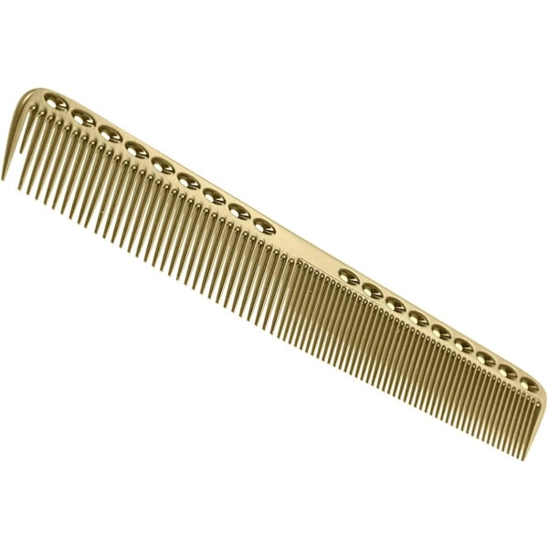 Gold - 1 piece professional comb, aerospace aluminum metal bl DXGHC