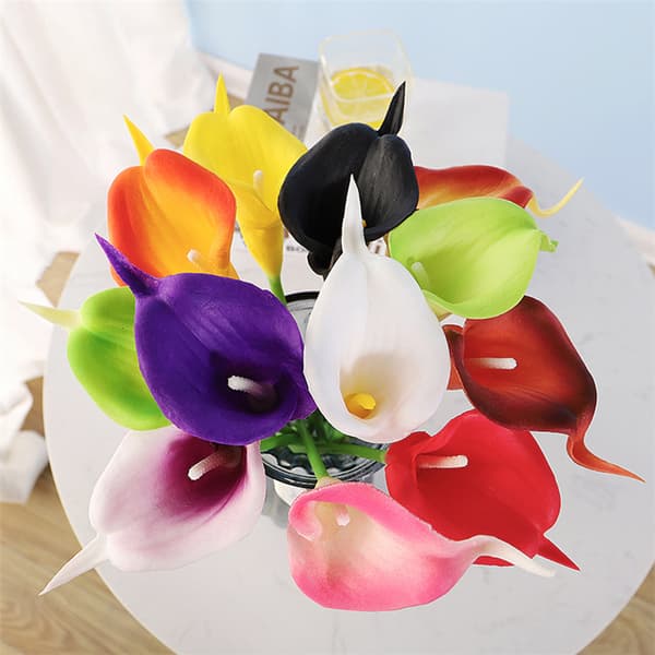 15 mini PU hästskoformade konstgjorda blommor för gränsöverskridande handel