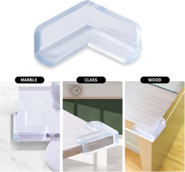Dewenwils 20 st Skyddshörn för Bord, Transparenta Skyddshörn DXGHC