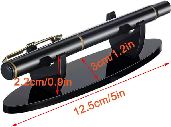 2 Stykker Akryl Display Stativ Pen Display Stativ Vandret Slot H