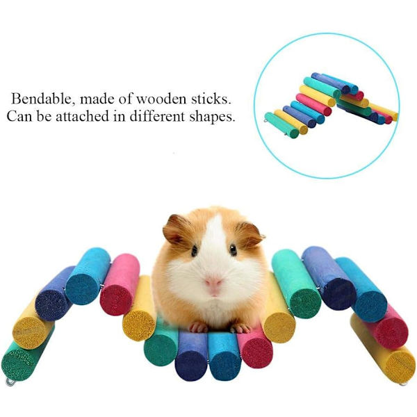 Puinen Hamsteri Rainbow Bridge Riippuva Kyynärpäätikkaat Pienet Eläimet DXGHC