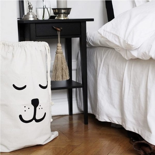 2-pack Tvättsäck Stor Canvas Tvättsäck med dragsko Stor DXGHC