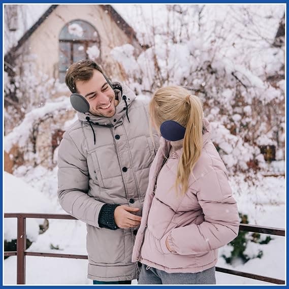 3-pack Unisex Vikbara Öronmuffar Polarfleece Vinteröronmuffar Kni