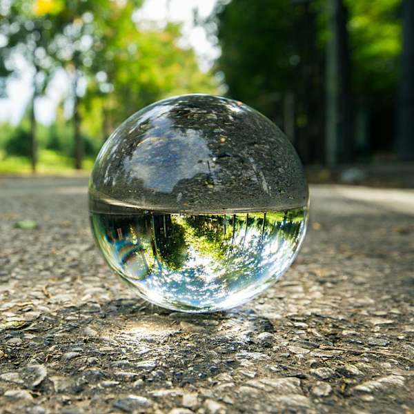 Kristallkula i Glas, Kvartsglaskula, Transparent Ba