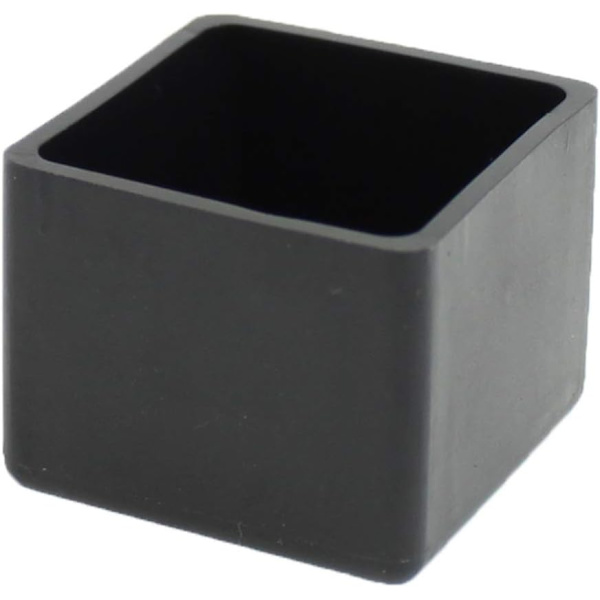 Firkantede Gummiendekapsler - 40mm - til Stole, Borde, Møbelben