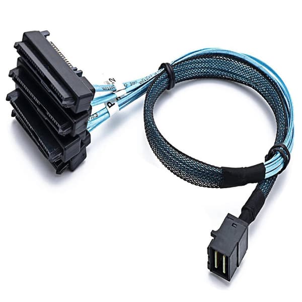 2x Mini Sff-8643 Till 4x29pin Sff-8482 Hårddisk Server Kabel 3 DXGHC