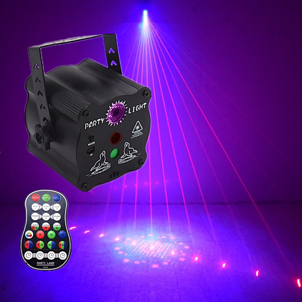Laserlampe, dansbordlampe, KTV-bar, DJ stemmestyret blink