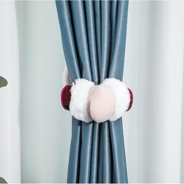 2 stycken julgardinband med tomte 27 * 48cm
