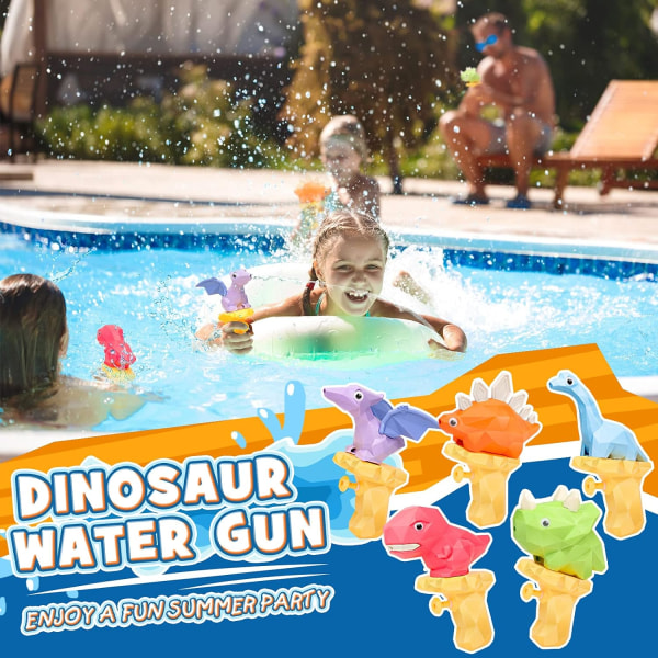 5 stk Dinosaurer Vandpistol Badelegetøj Gaver til børn 3 4 5 år gamle