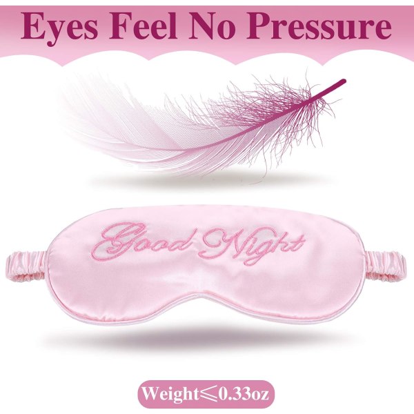 6 Pieces Silk Sleep Eye Masks Soft Blindfold Mask Satin Eye M DXGHC