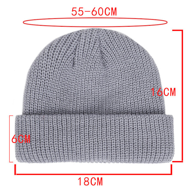 3 Pak Dame Herre Voksen Strikket Hue Beanie Briller Komfortabel