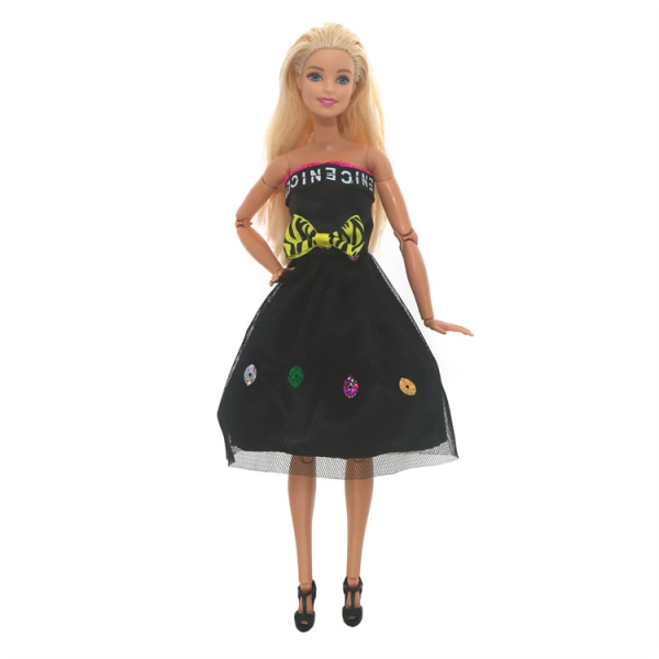 Barbie-modekostym, 7 delar, 7 docktillbehör, för barn