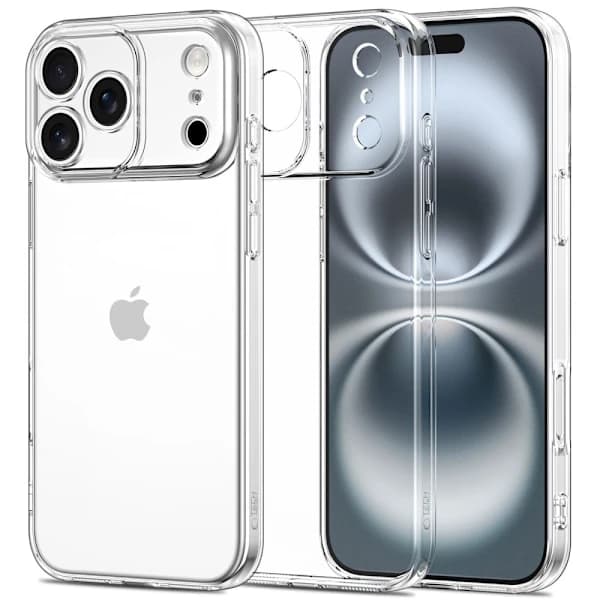 Tech-Protect iPhone 17 Pro Kuori FlexAir Läpinäkyvä