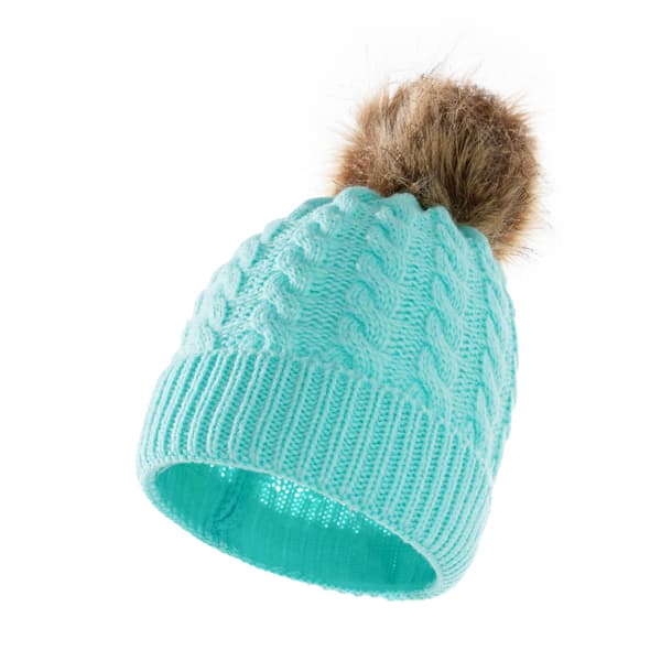 Barnens 2-delade Vantar Stickad Hatt Ull Enfärgad Twist Varm
