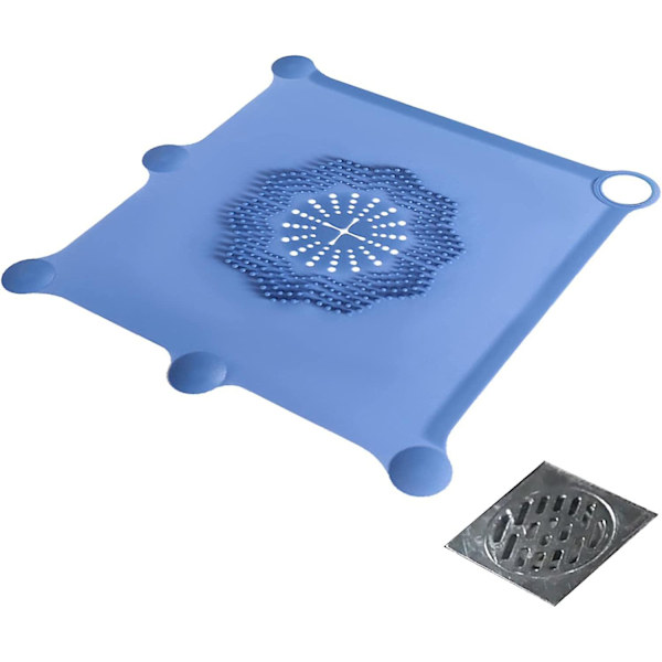 （Blå）Silikon Håndvask Filterpude - Badekar Håndvask Si Strainer Prop Hjem