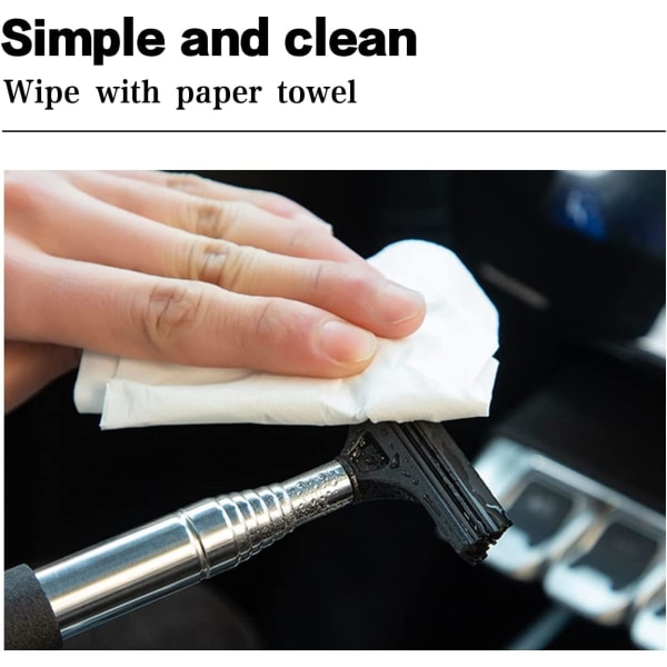 Utdragbar Bakspegel-Squeegee för Bil, Vattenrengörare med Lång