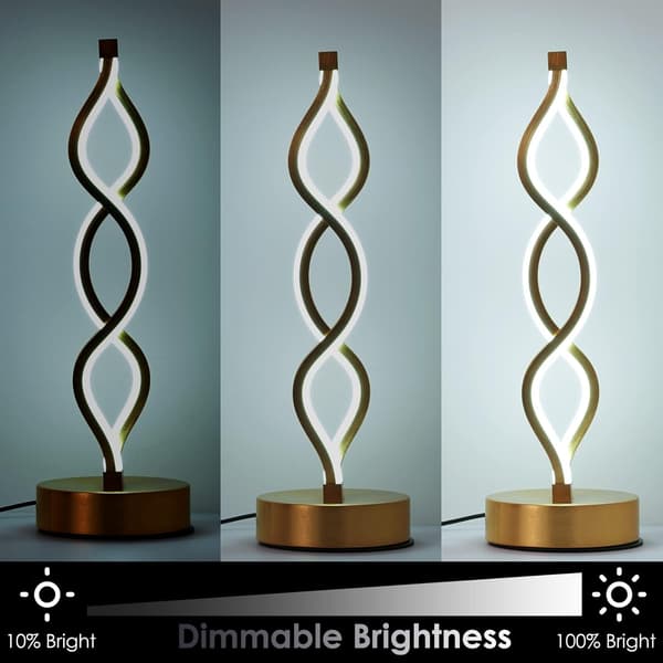 Infinity Spiral LED-pöytälamppu Musta, Himmennettävä Metalli