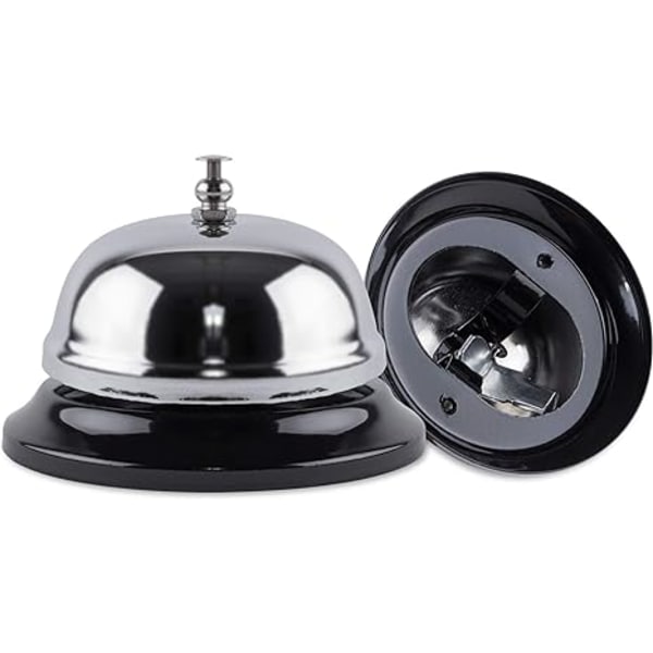 2-pack Klocka för reception 3,35 tum Silver Metall Rostfri Ring