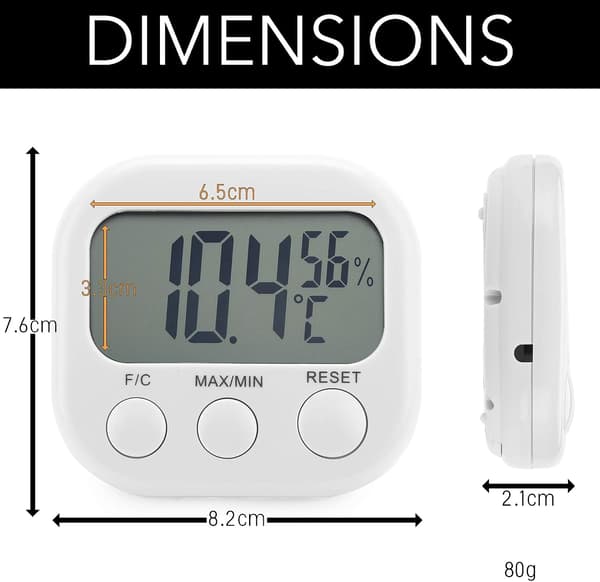 Inomhus Hygrometer Termometer Hög Noggrannhet Digital Temperatur H