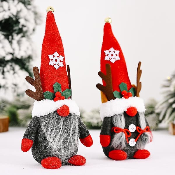Rendekorations-jultomtar, handgjord Tomte-figur DXGHC