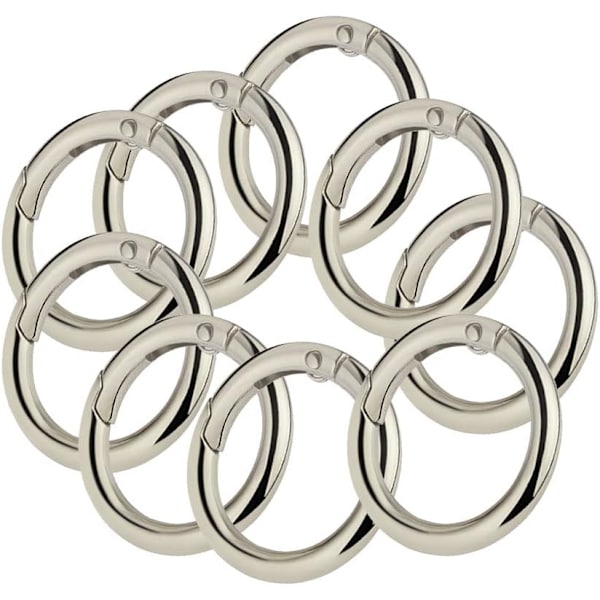20 stk. Runde Snap Hooks, Fjeder Runde Snap Hooks, Fjeder Sn DXGHC