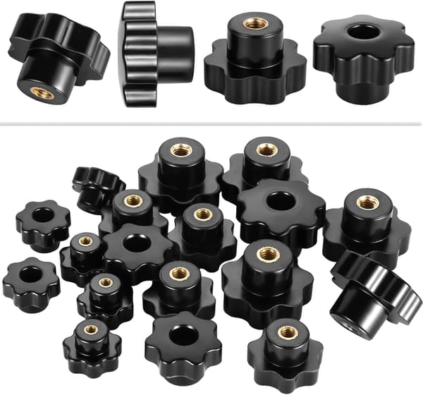 30-pack M4 M6 M8 Plaststjärnformade Klämknappar