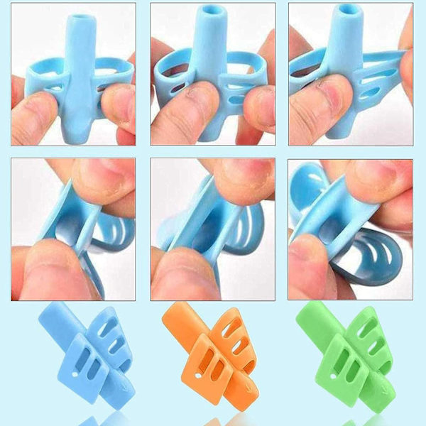 10 stk Fingerguide for Barn, Skrivehjelp, Læringspenn, Hånd