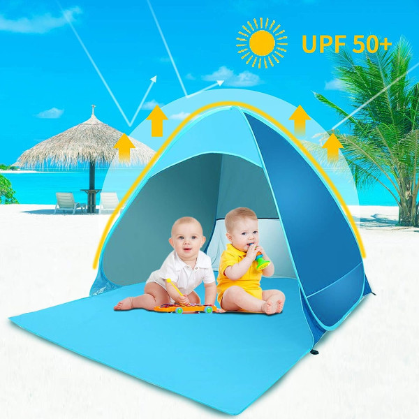 2-3 personers strandtält, automatiskt UV strandskydd för utomhuskamera