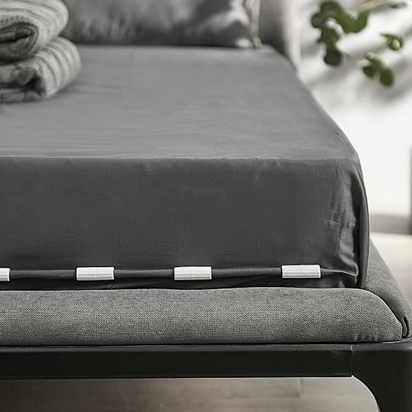 12 stk. husholdningsnålefri usynlige lagenklemmer antislip sh