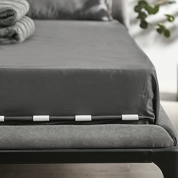 12 stycken hushållsnålsfria osynliga lakanclips halkfria