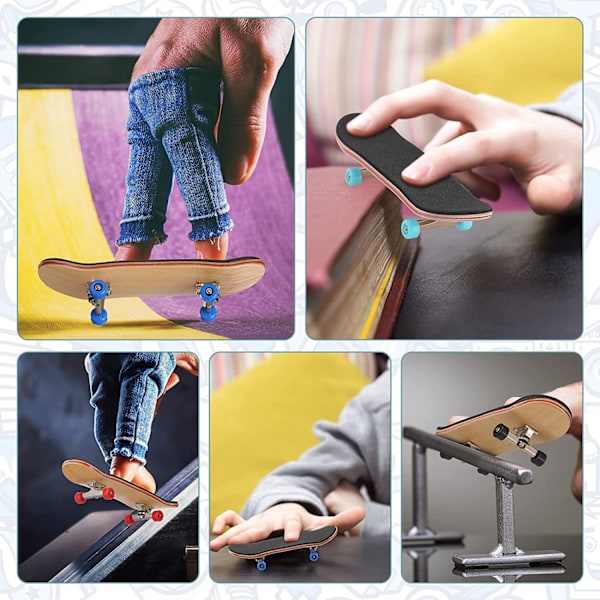Løn finger skateboard Træ finger skateboard børnelegetøj a