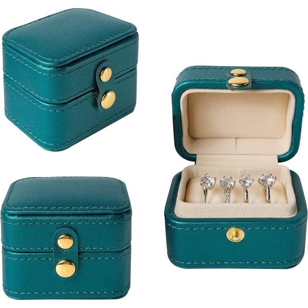 Travel Ring Organizer Box - Premium handgjorda smycken förvaring C