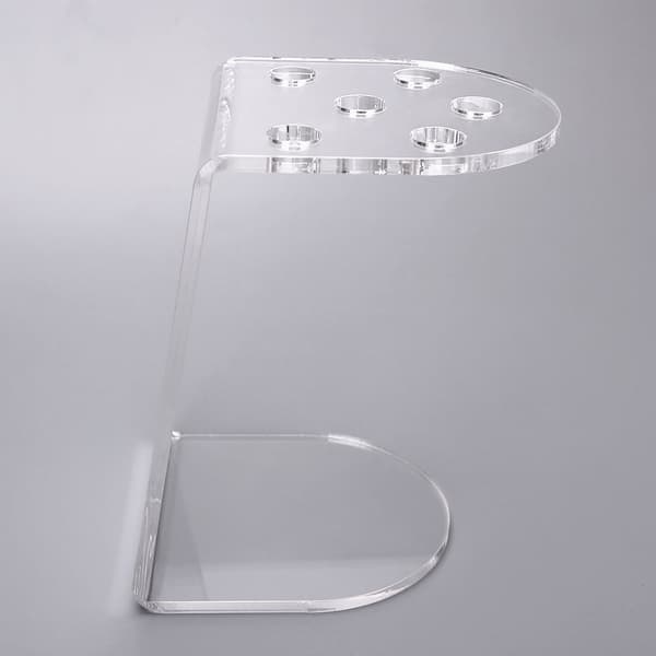 Klar akryl saksstativ 6 hull skrivebord frisør Com DXGHC
