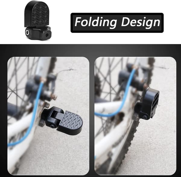 1 Par Mini Cykel Bagerste Pedaler Foldbare Bagerste Sæde Fodstøtter Pedaler