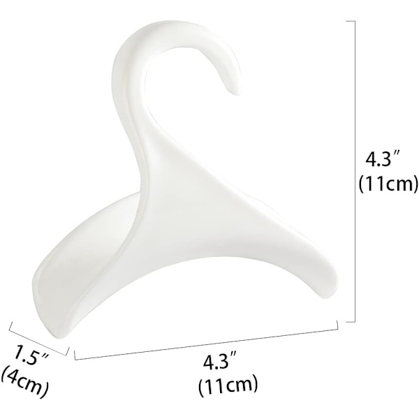 （Vit）Handväskaförvaring - Set med 4 Handväskekrokar - Plast Handväska