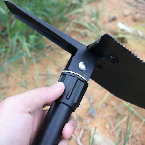 Militär Multifunktionell Spade Metall Vikbar Hacka, Mini Överlevnad