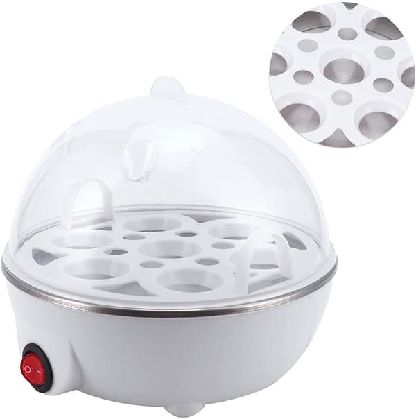 Hurtig Eggkoker, Elektrisk Eggkoker med Kapasitet for 7 Egg, Mini Eggkoker
