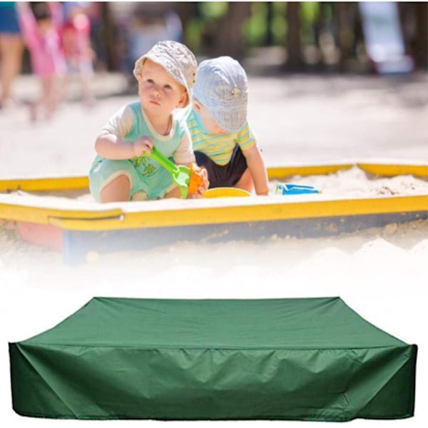 Støvtæt beskyttelse Sandbox Cover Vandtæt sandkasse pool cover 150x150x20cm
