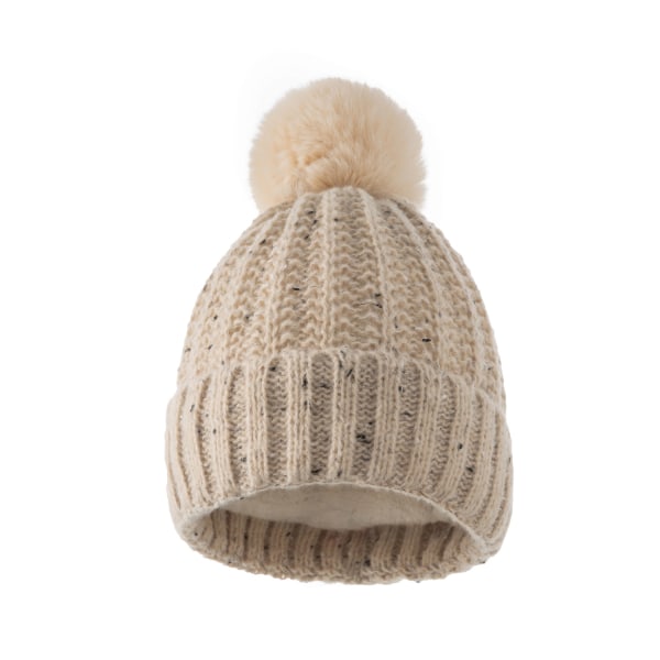 Solid colour knitted hat, autumn/winter cold-proof and warm padde