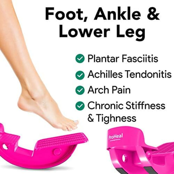 Foterocker og kalvstretcher med pigget massasjekule - for plantar