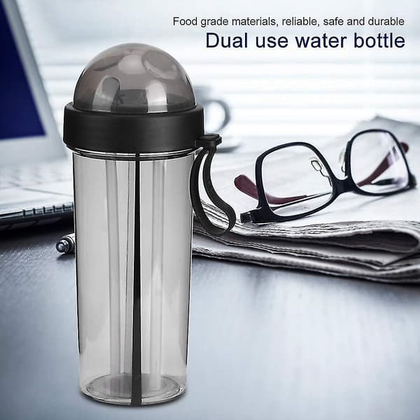 Dewenwils 600ml vattenkopp med sugrör och lock, vattenflaska med DXGHC