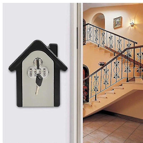Aluminiumlegering Dubbellösenord Nyckellåda Väggsäker DXGHC