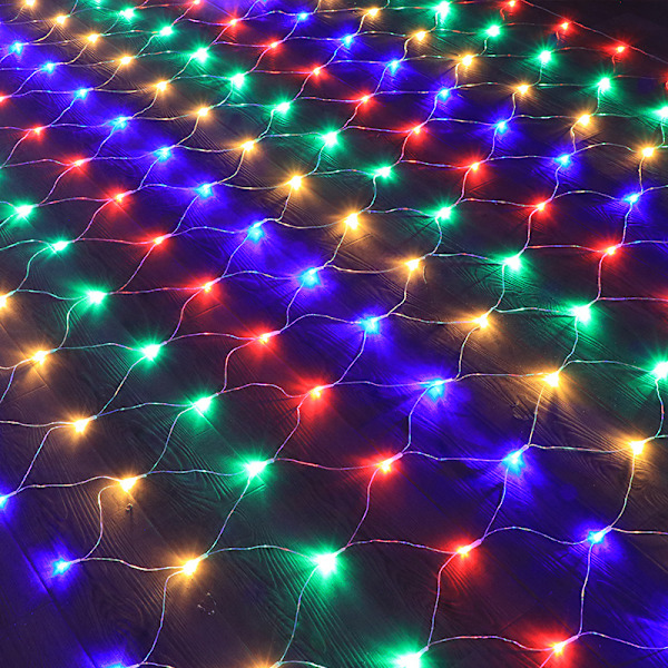 LED-kalastusverkon valo valaistusprojekti koristelu ulkoalueelle puistoon