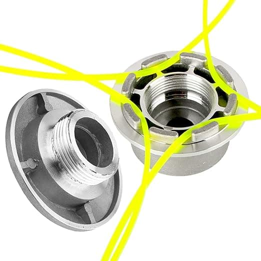 Aluminium Linehoved, 4 Linjer Universal Kantklipphoved, Aluminium Græs