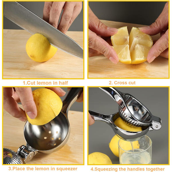 Premiumkvalitet Citronpress, Stor Robust Handhållen Citron/C