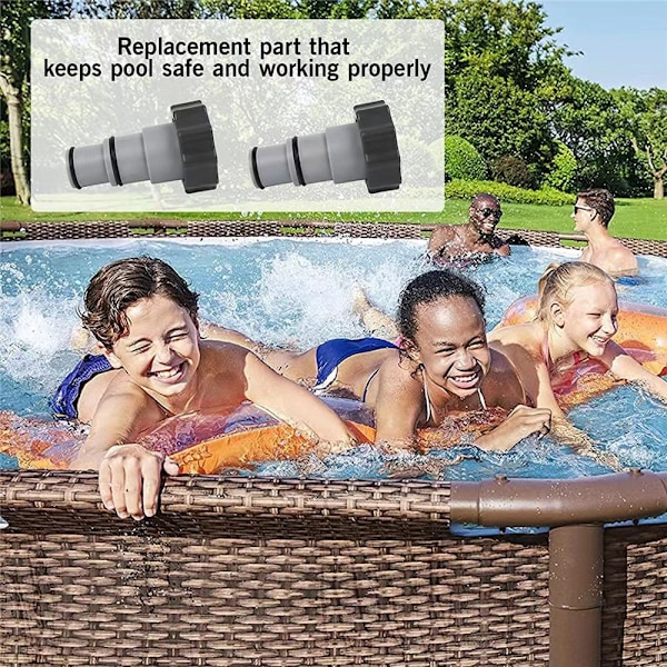 Pool Slangadapter A, 2 stycken Ersättningsadapter för slangpump