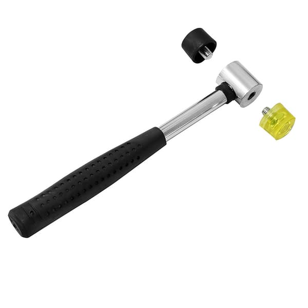 Dobbeltsidig Hammer med 25mm Diameter - Gummihammer til Læderarbejde