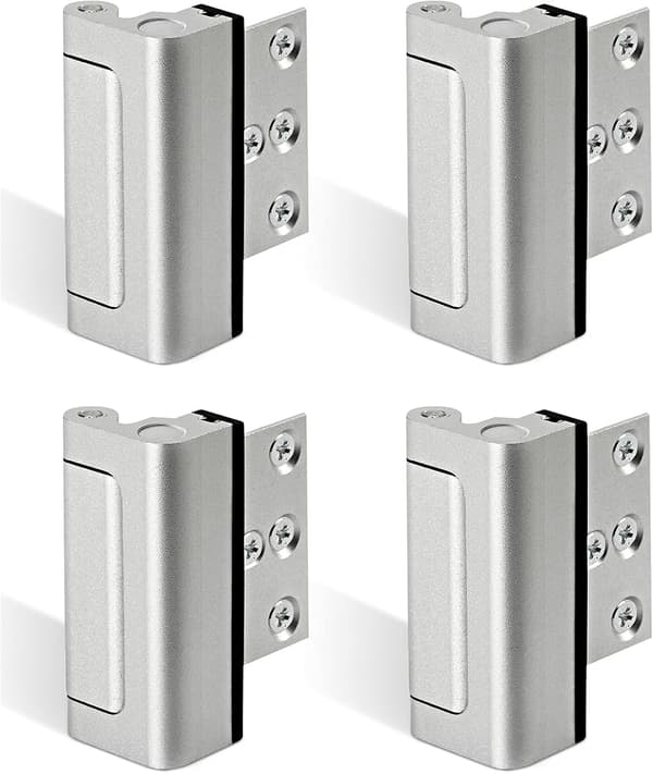 4-pack Dörrförstärkningslås för barnsäkring, ökar säkerheten